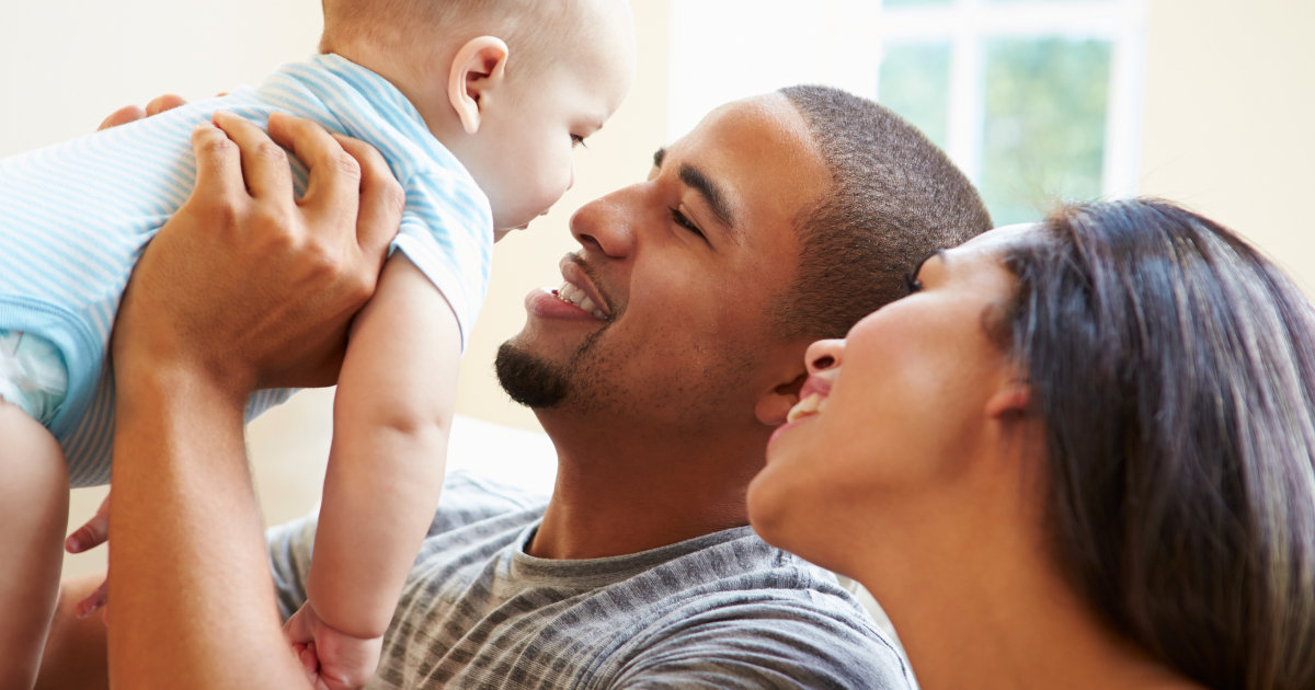 A happy family.