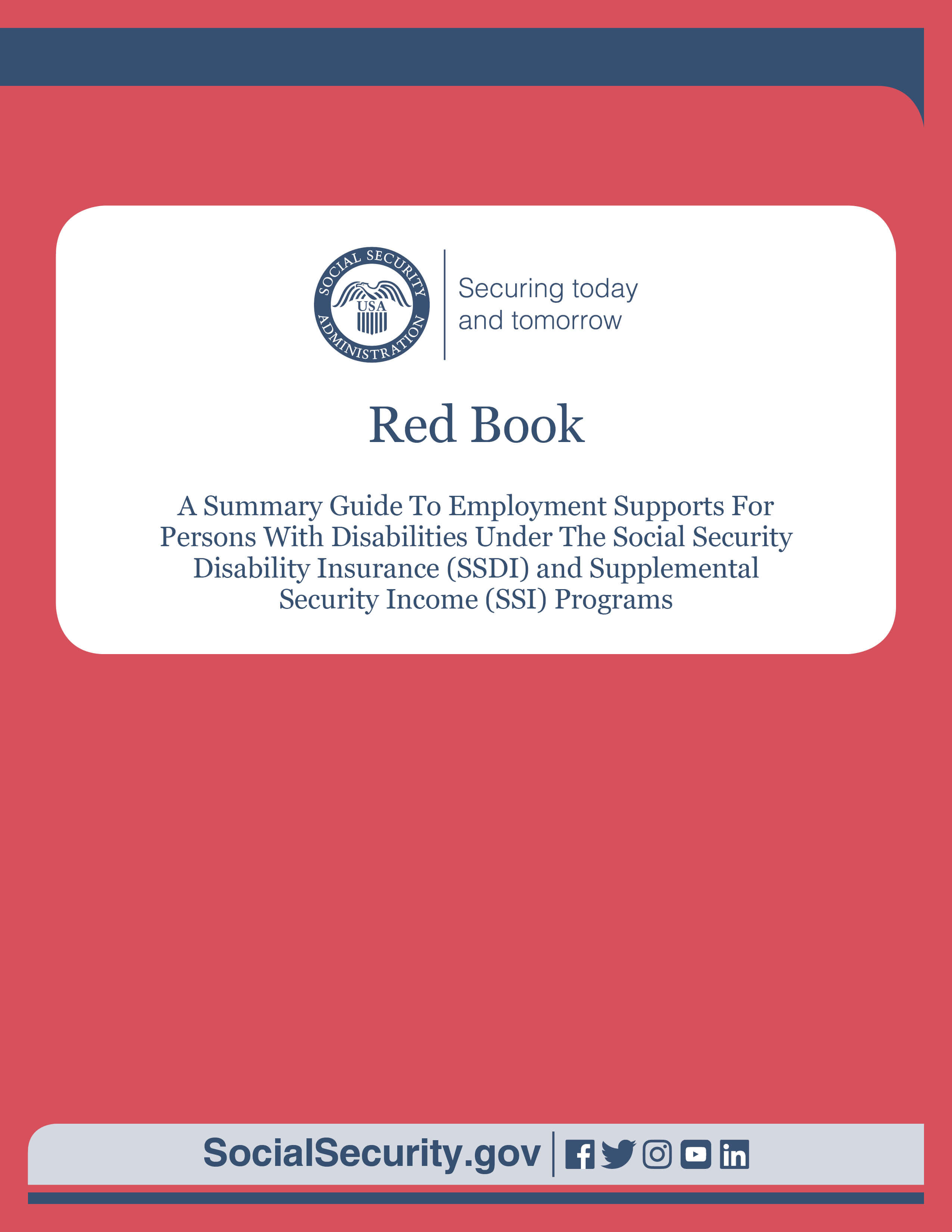 Red Book cover page